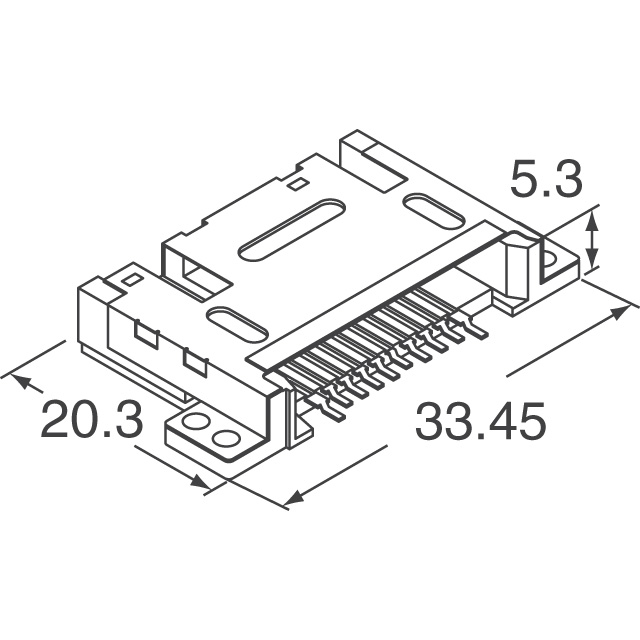 CB1A-10S-1.5H(52) Hirose Electric Co Ltd  PC Card Sockets